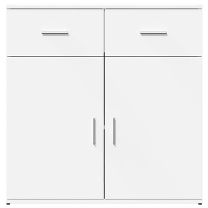 Credenze 2 pz Bianche 79x38x80 cm in Legno Multistrato - homemem39