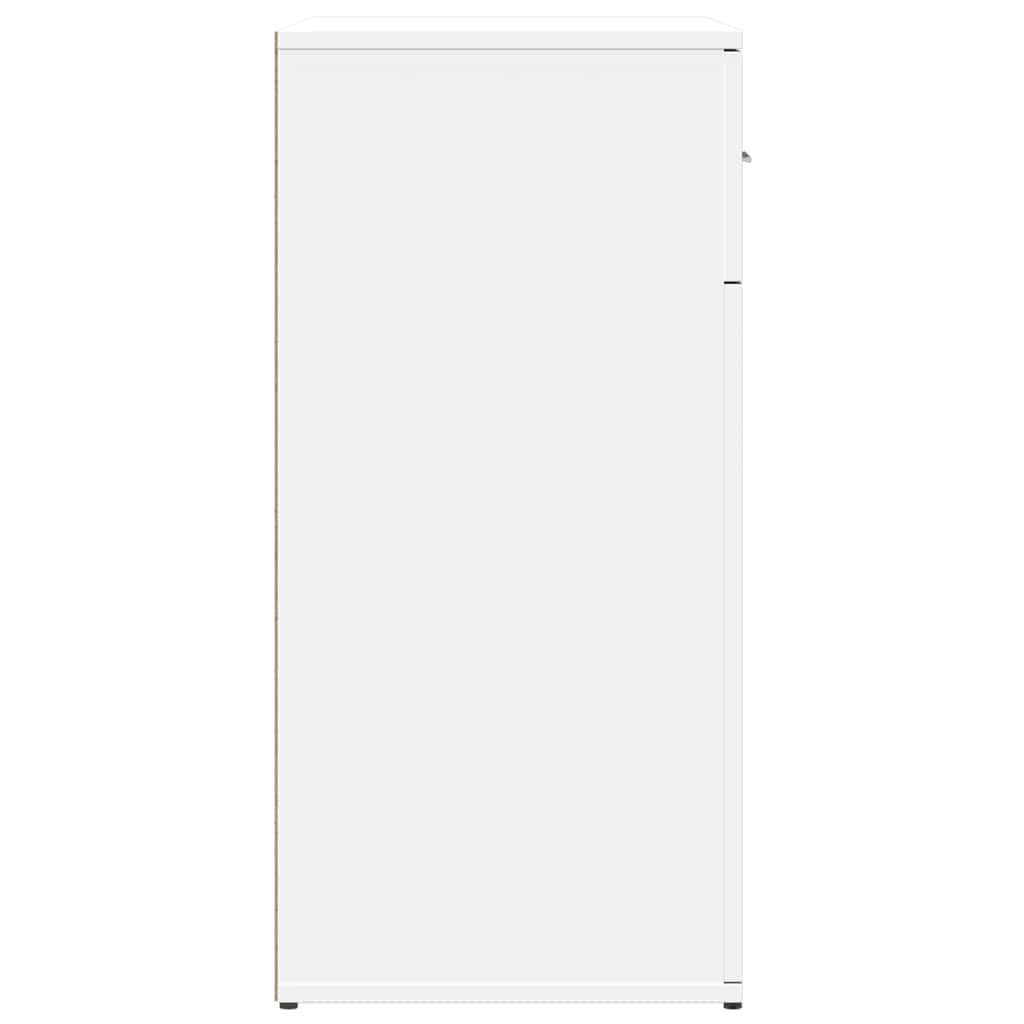 Credenze 2 pz Bianche 79x38x80 cm in Legno Multistrato | homemem39