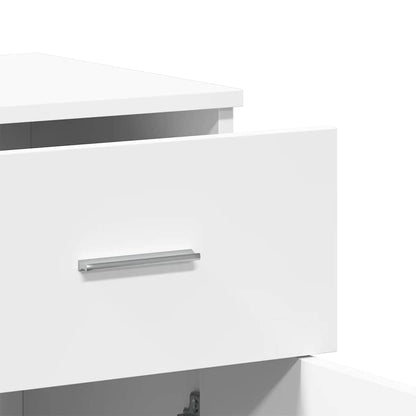 Credenze 2 pz Bianche 79x38x80 cm in Legno Multistrato | homemem39