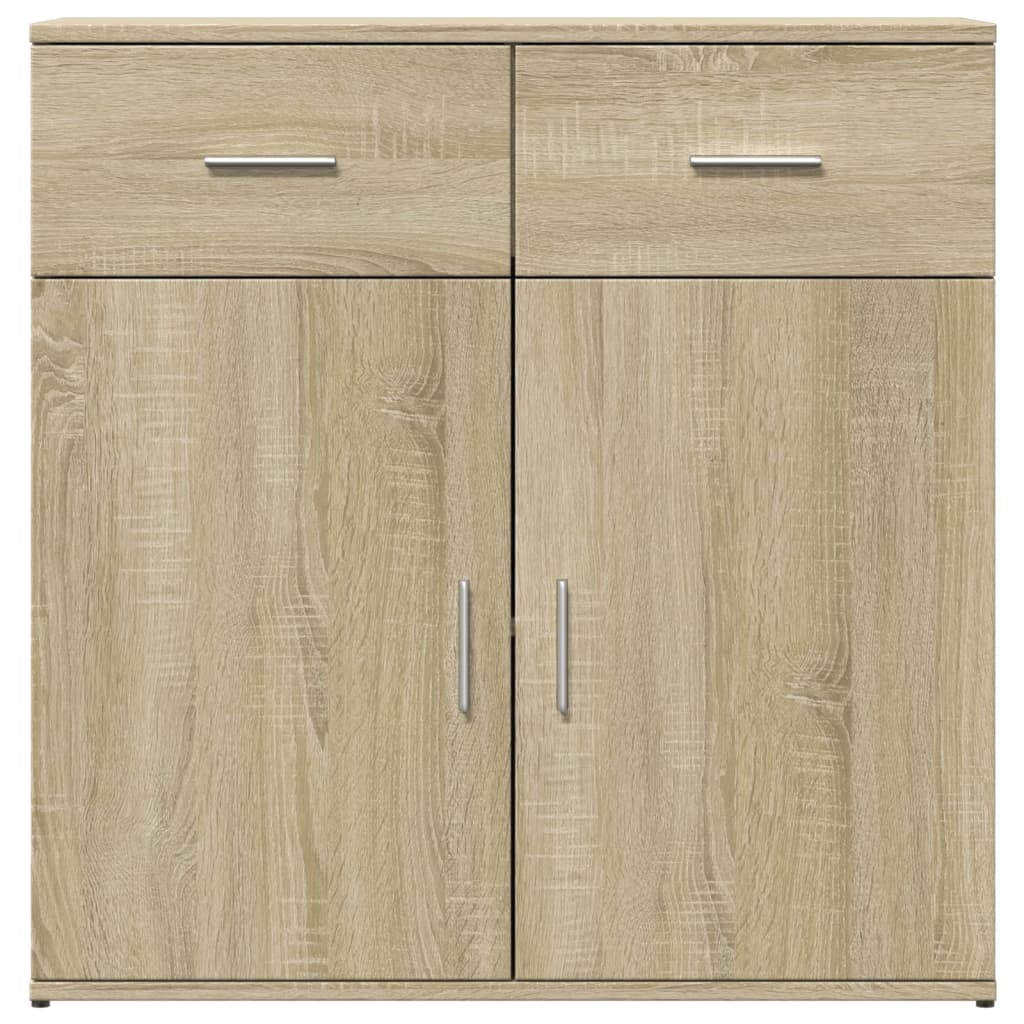 Credenze 2 pz Rovere Sonoma 79x38x80 cm in Legno Multistrato - homemem39