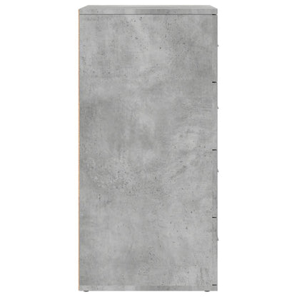 Credenze 2 pz Grigio Cemento 60x39x80 cm in Legno Multistrato - homemem39