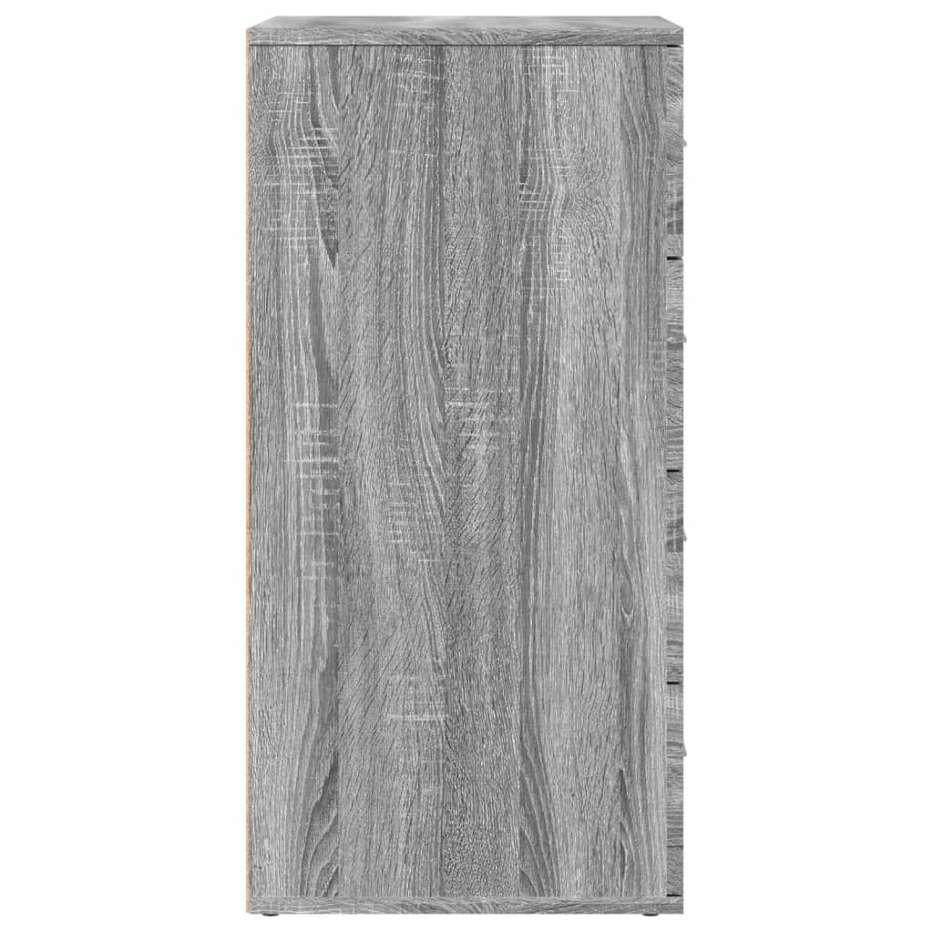 Credenze 2 pz Grigio Sonoma 60x39x80 cm in Legno Multistrato - homemem39