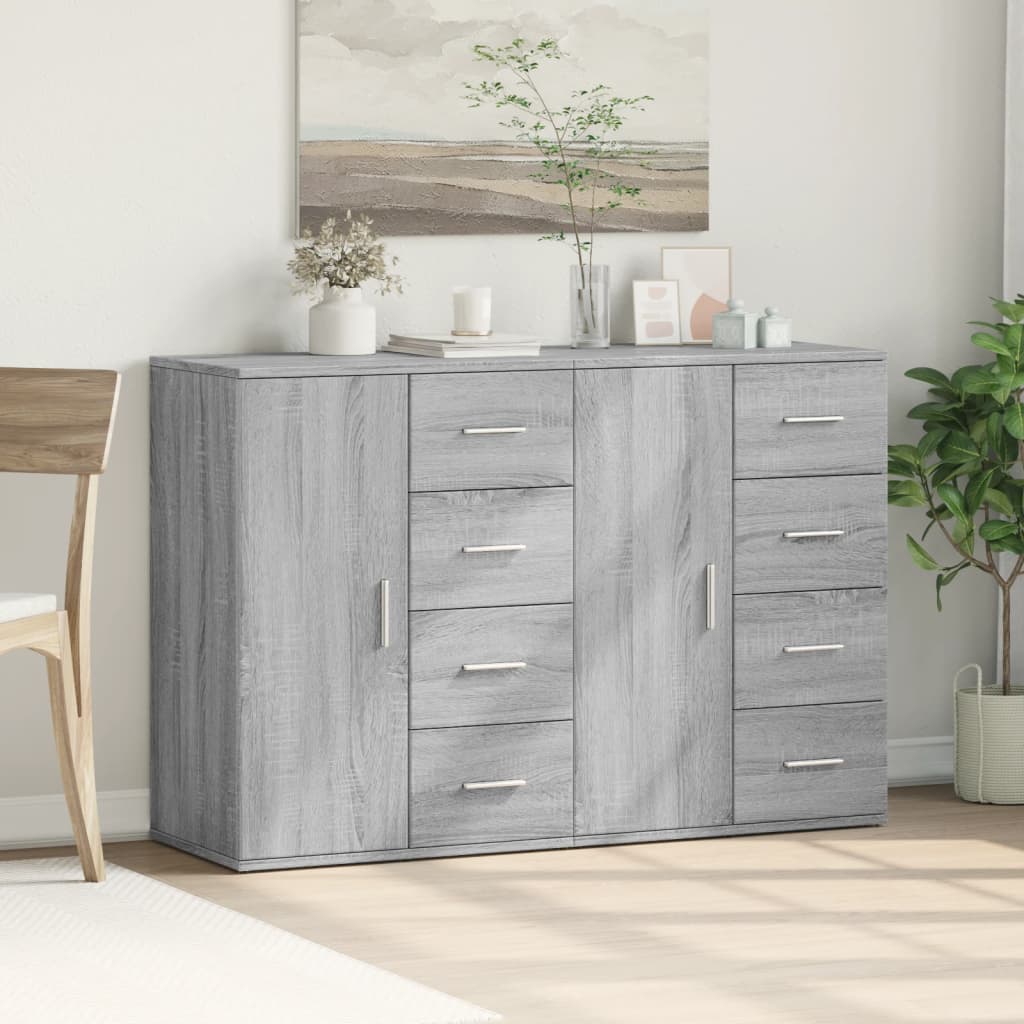 Credenze 2 pz Grigio Sonoma 59x39x80 cm in Legno Multistrato - homemem39