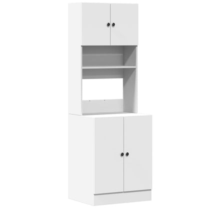 Mobile da Cucina Bianco 60x50x180 cm Legno Multistrato | homemem39