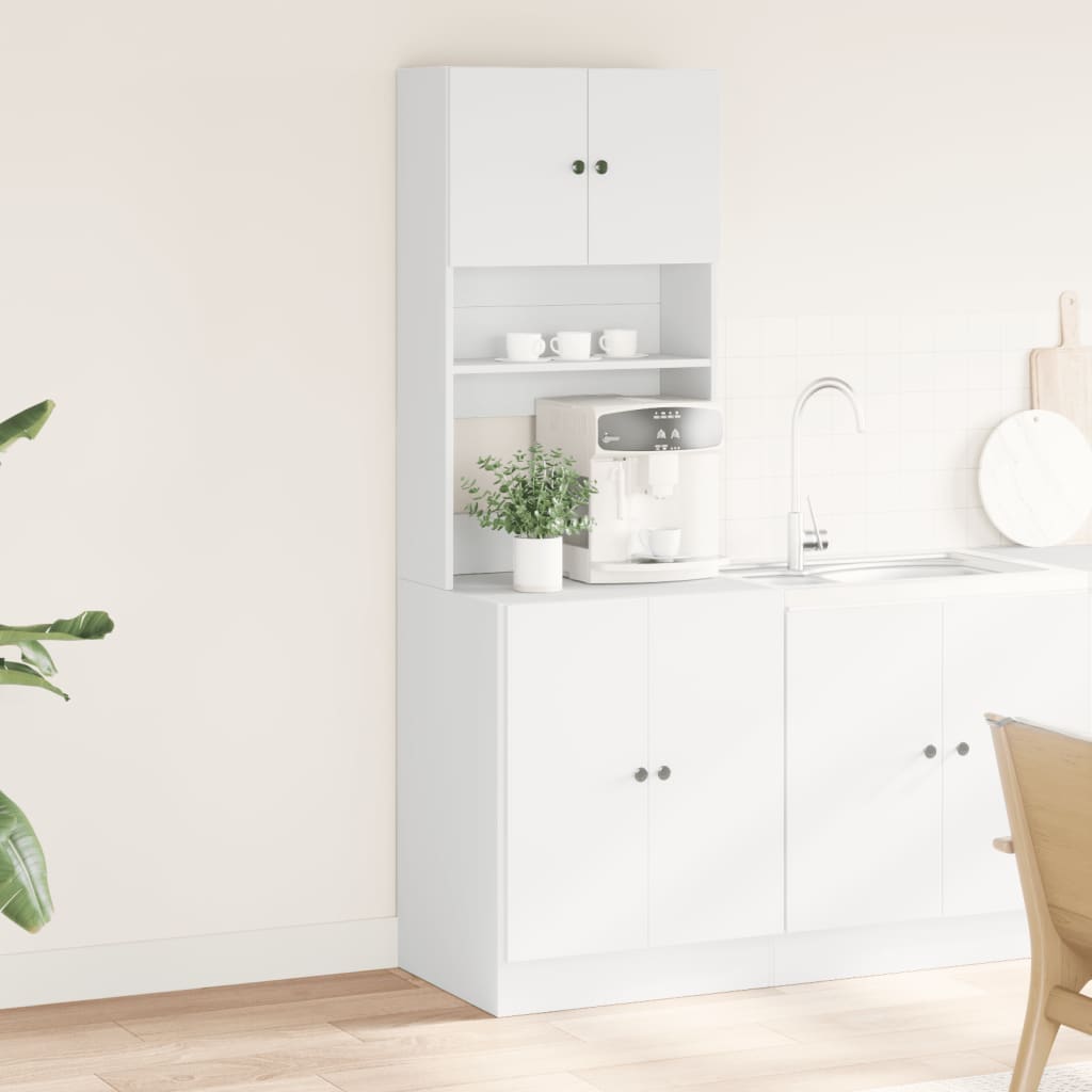Mobile da Cucina Bianco 60x50x180 cm Legno Multistrato | homemem39