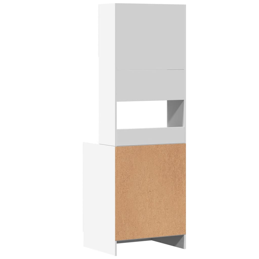 Mobile da Cucina Bianco 60x50x180 cm Legno Multistrato | homemem39