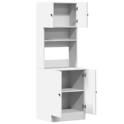 Mobile da Cucina Bianco 60x50x180 cm Legno Multistrato | homemem39