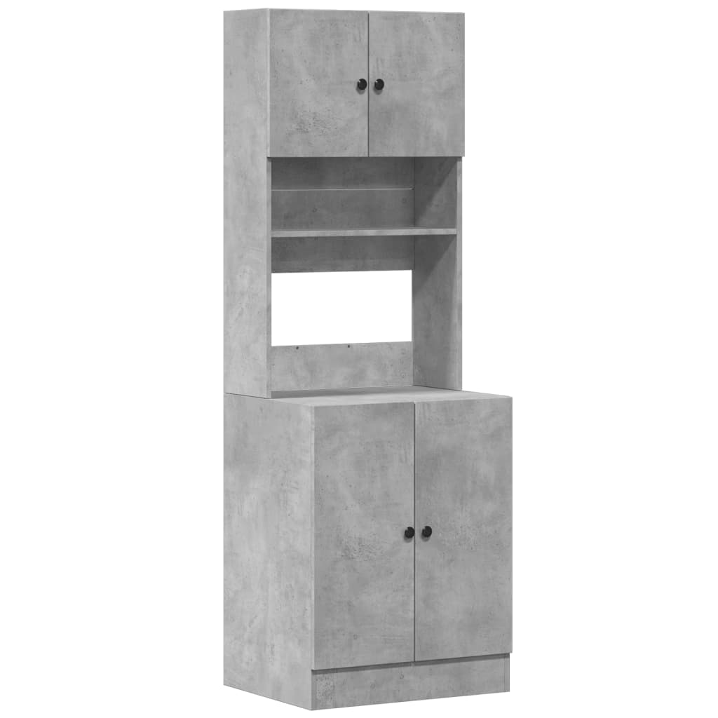 Mobile da Cucina Grigio 60x50x180 cm in Legno Multistrato | homemem39