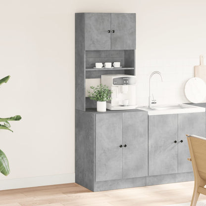 Mobile da Cucina Grigio 60x50x180 cm in Legno Multistrato - homemem39