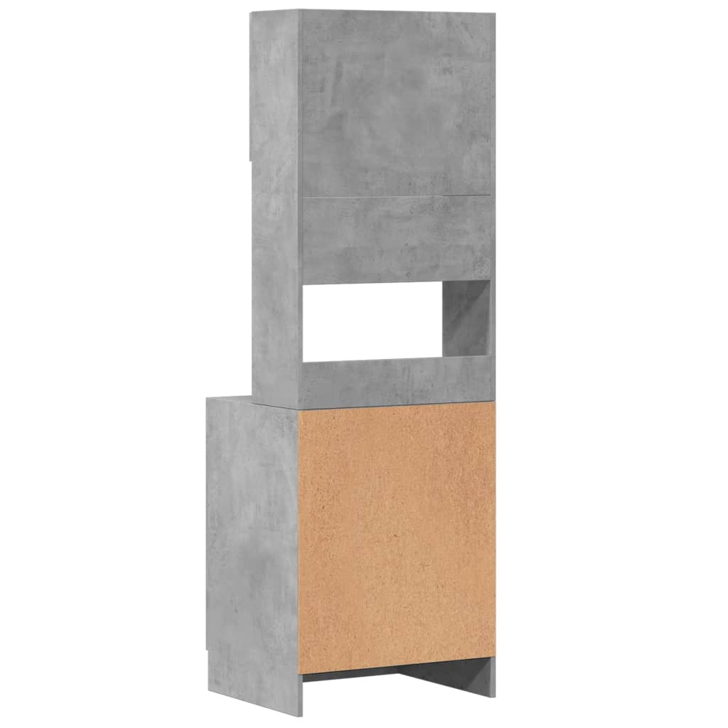 Mobile da Cucina Grigio 60x50x180 cm in Legno Multistrato - homemem39
