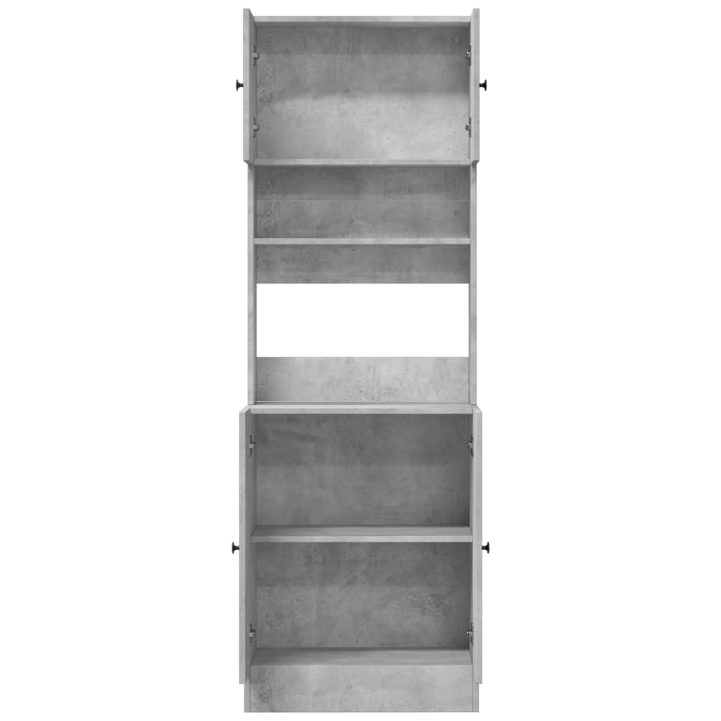 Mobile da Cucina Grigio 60x50x180 cm in Legno Multistrato - homemem39
