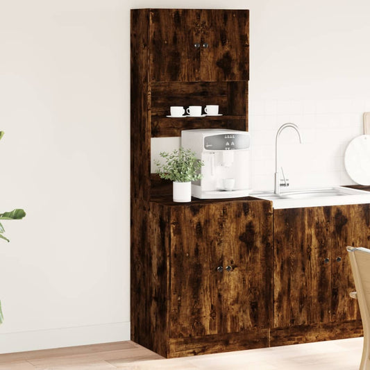 Mobile da Cucina Rovere Fumo 60x50x180 cm in Legno Multistrato - homemem39