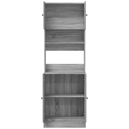 Mobile da Cucina Grigio Sonoma 60x50x180cm in Legno Multistrato - homemem39
