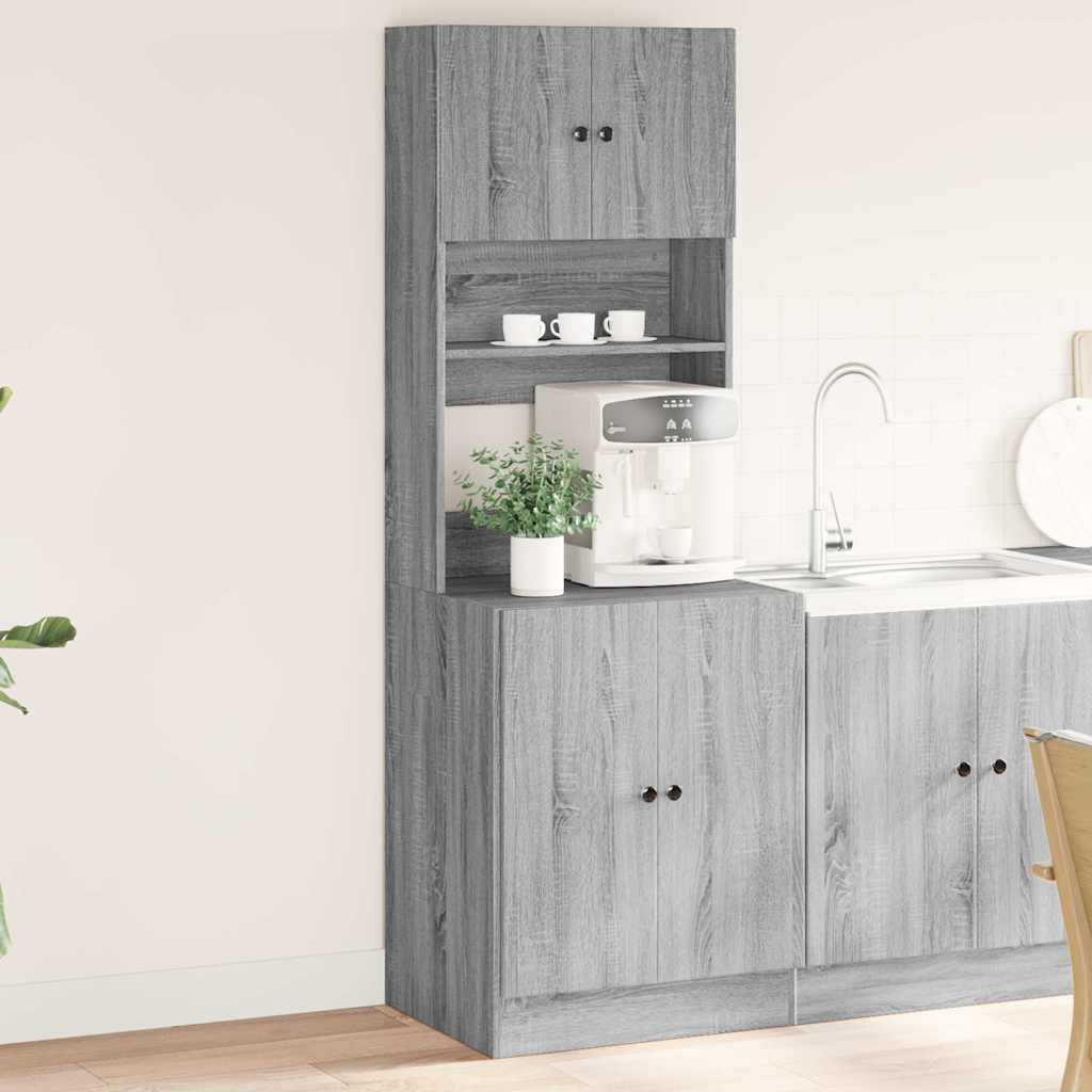 Mobile da Cucina Grigio Sonoma 60x50x180cm in Legno Multistrato | homemem39