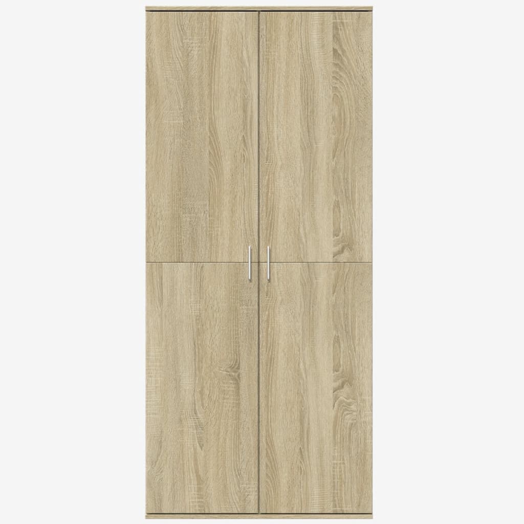 Credenza Rovere Sonoma 80x35x180 cm in Legno Multistrato | homemem39