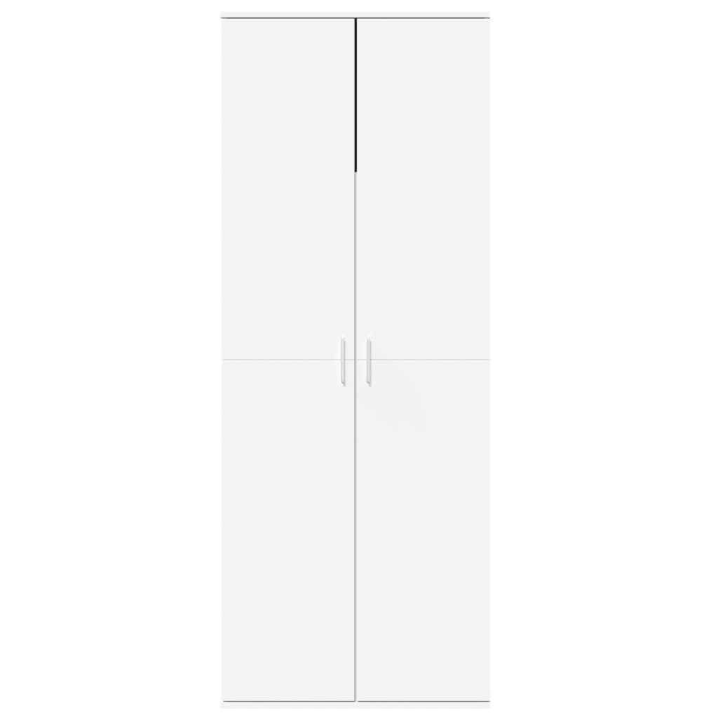 Credenza Bianca 70x35x180 cm in Legno Multistrato | homemem39