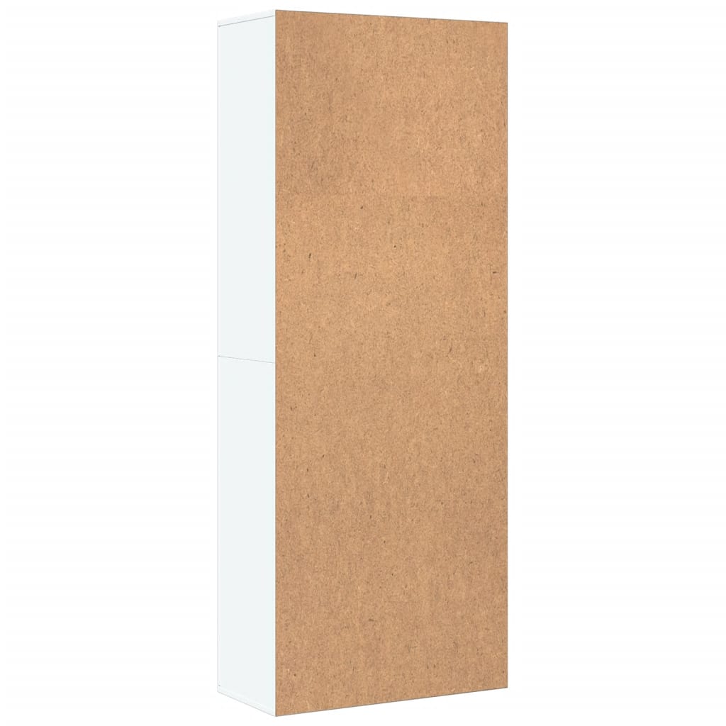 Credenza Bianca 70x35x180 cm in Legno Multistrato | homemem39