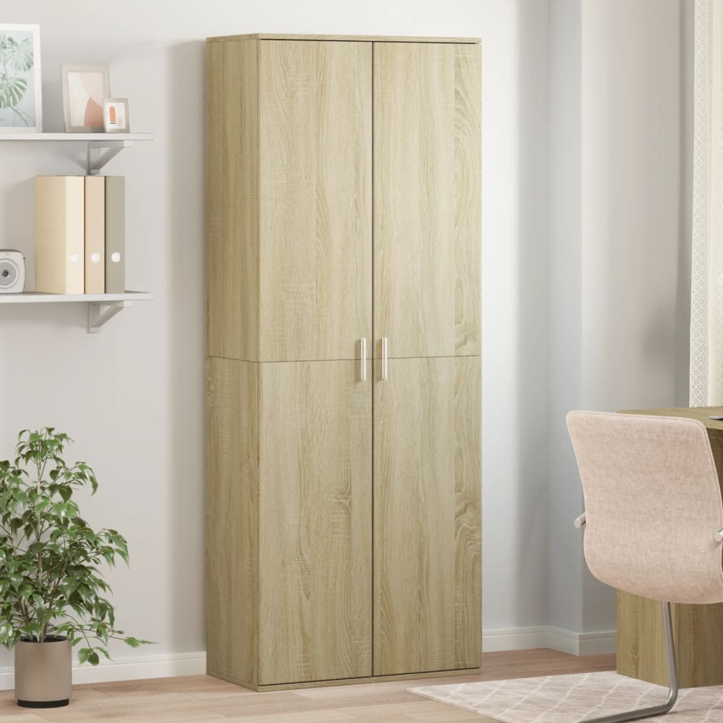 Credenza Rovere Sonoma 70x35x180 cm in Legno Multistrato | homemem39