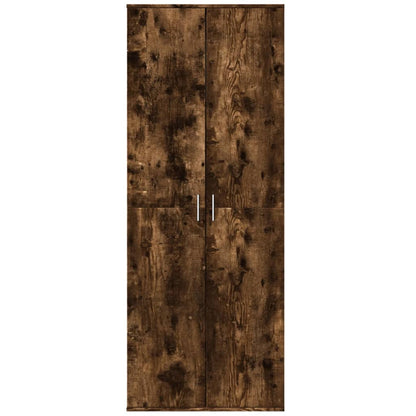 Credenza Rovere Fumo 70x35x180 cm in Legno Multistrato | homemem39