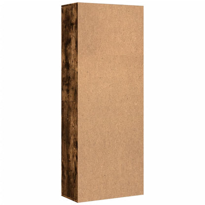 Credenza Rovere Fumo 70x35x180 cm in Legno Multistrato | homemem39