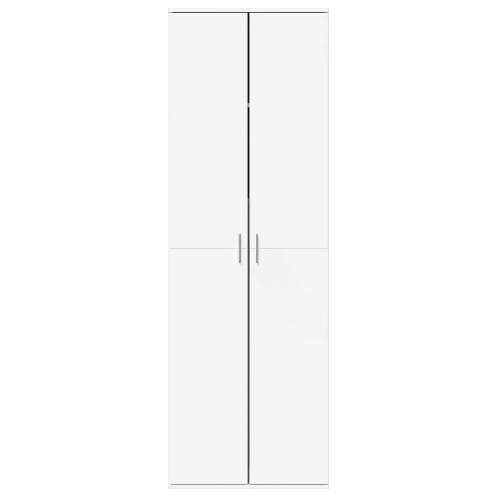 Credenza Bianca 60x35x180 cm in Legno Multistrato | homemem39