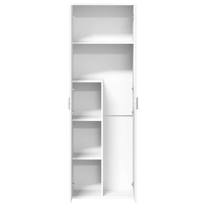 Credenza Bianca 60x35x180 cm in Legno Multistrato | homemem39