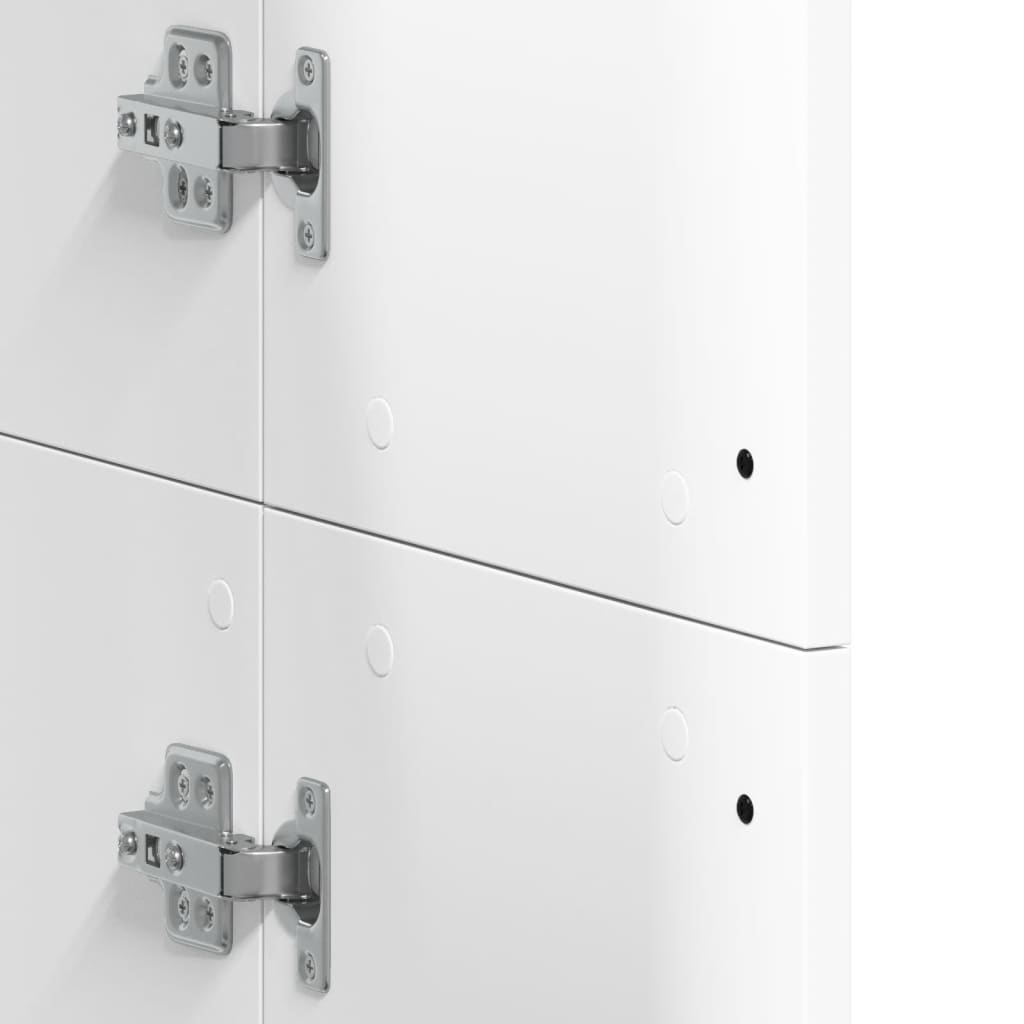 Credenza Bianca 60x35x180 cm in Legno Multistrato | homemem39