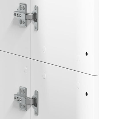 Credenza Bianca 60x35x180 cm in Legno Multistrato | homemem39