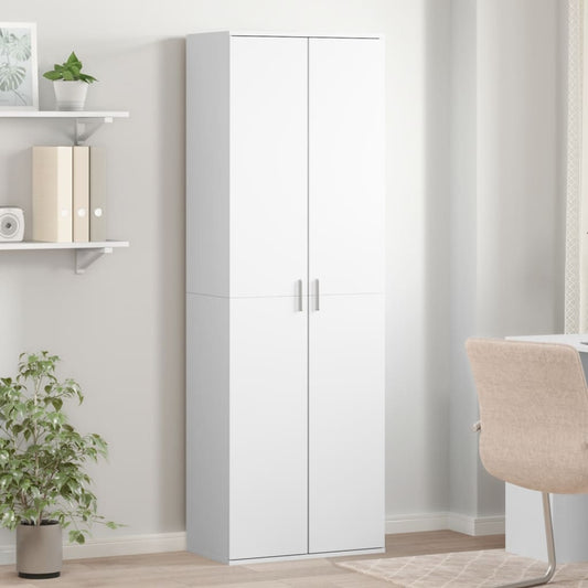 Credenza Bianca 60x35x180 cm in Legno Multistrato | homemem39