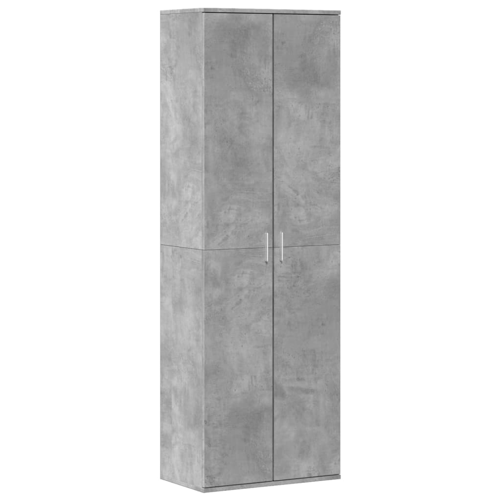 Credenza Grigio Cemento 60x35x180 cm in Legno Multistrato | homemem39
