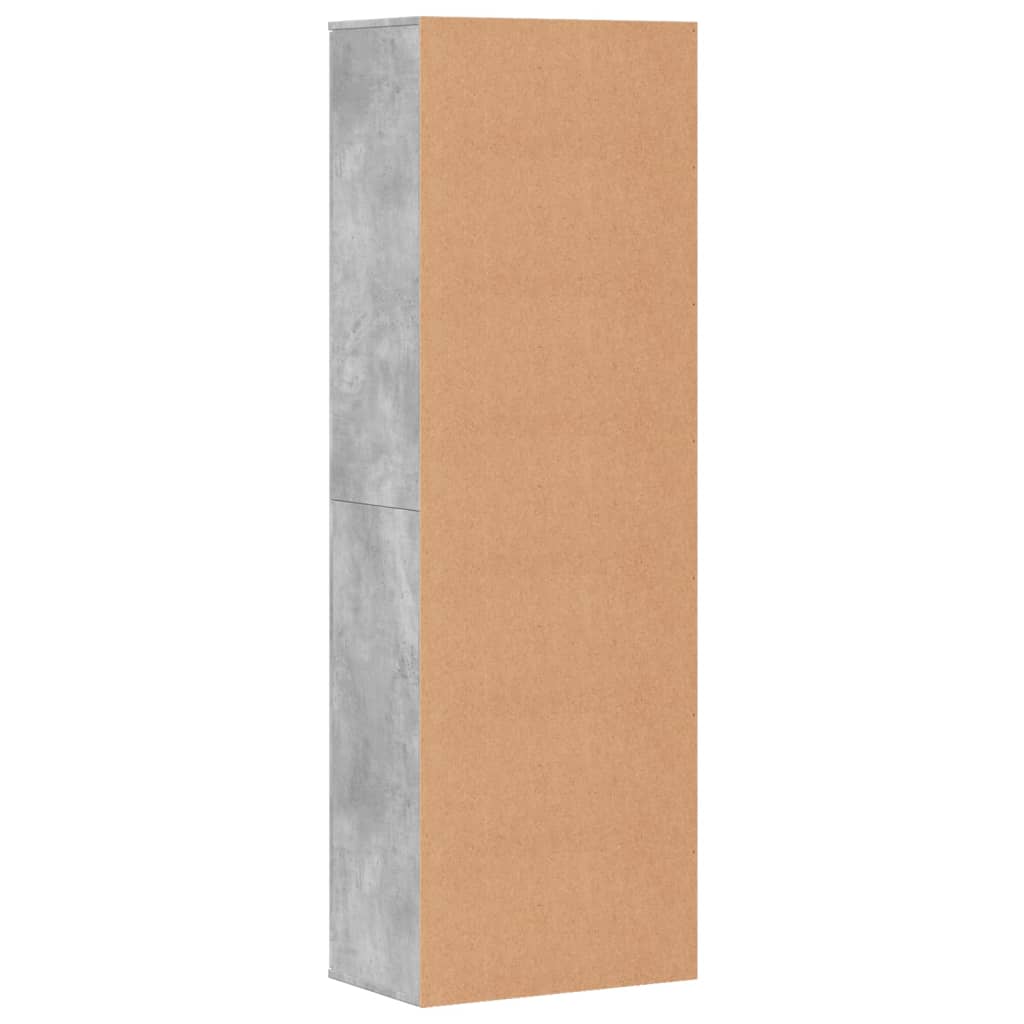 Credenza Grigio Cemento 60x35x180 cm in Legno Multistrato | homemem39