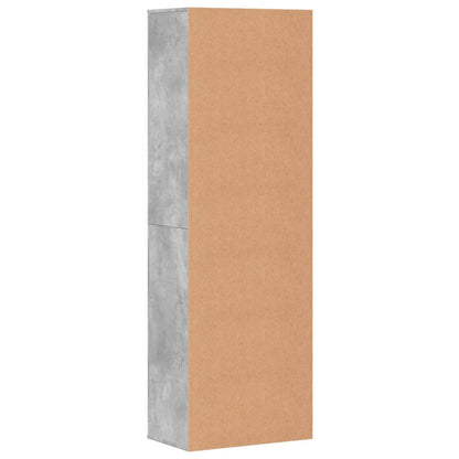 Credenza Grigio Cemento 60x35x180 cm in Legno Multistrato | homemem39