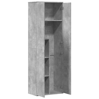 Credenza Grigio Cemento 60x35x180 cm in Legno Multistrato | homemem39