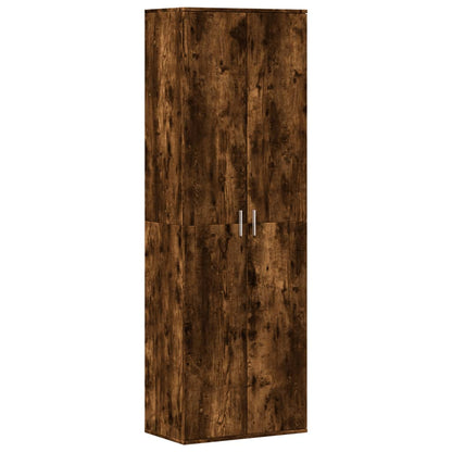 Credenza Rovere Fumo 60x35x180 cm in Legno Multistrato | homemem39