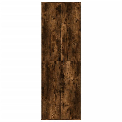 Credenza Rovere Fumo 60x35x180 cm in Legno Multistrato | homemem39