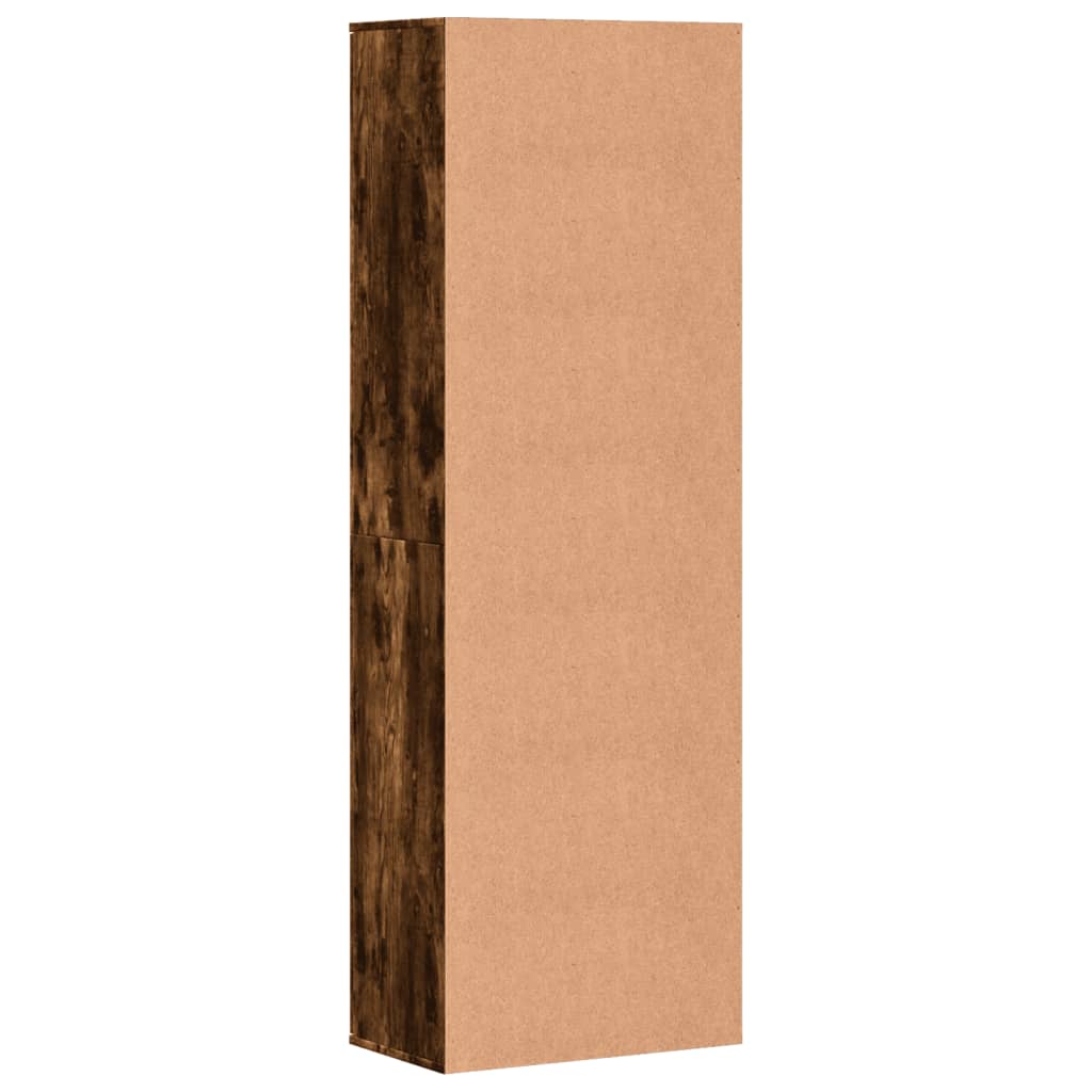 Credenza Rovere Fumo 60x35x180 cm in Legno Multistrato | homemem39