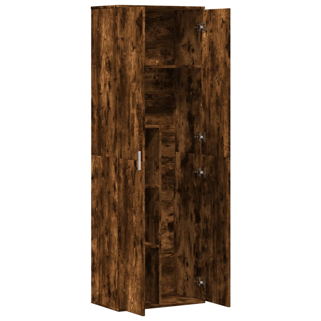 Credenza Rovere Fumo 60x35x180 cm in Legno Multistrato | homemem39