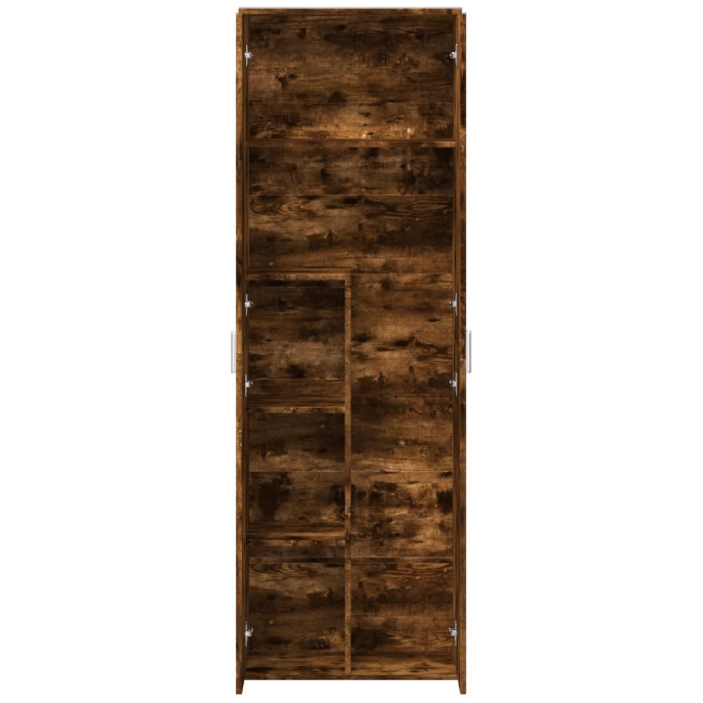 Credenza Rovere Fumo 60x35x180 cm in Legno Multistrato | homemem39