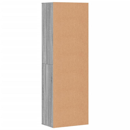 Credenza Grigio Sonoma 60x35x180 cm in Legno Multistrato | homemem39