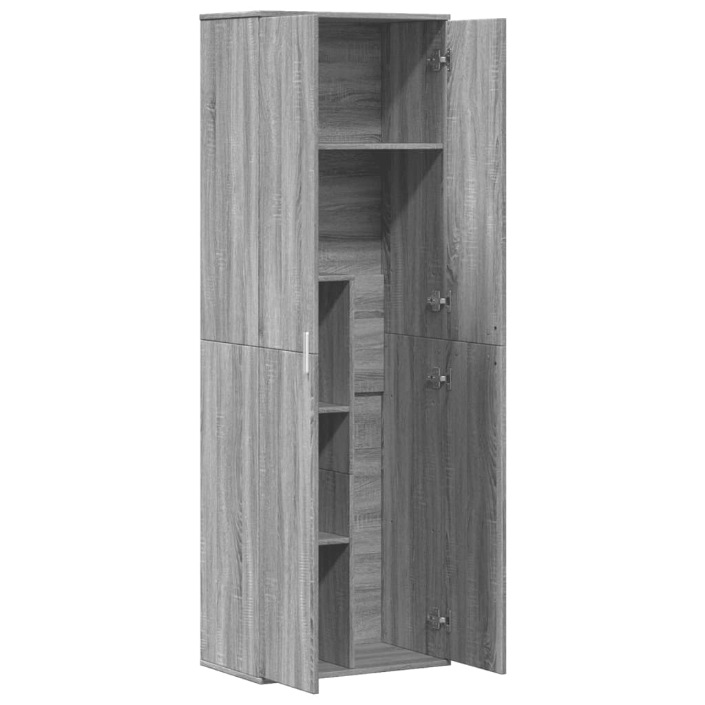 Credenza Grigio Sonoma 60x35x180 cm in Legno Multistrato | homemem39