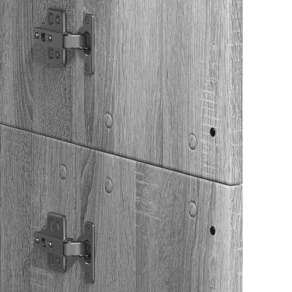 Credenza Grigio Sonoma 60x35x180 cm in Legno Multistrato | homemem39