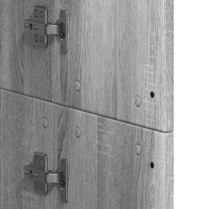 Credenza Grigio Sonoma 60x35x180 cm in Legno Multistrato | homemem39