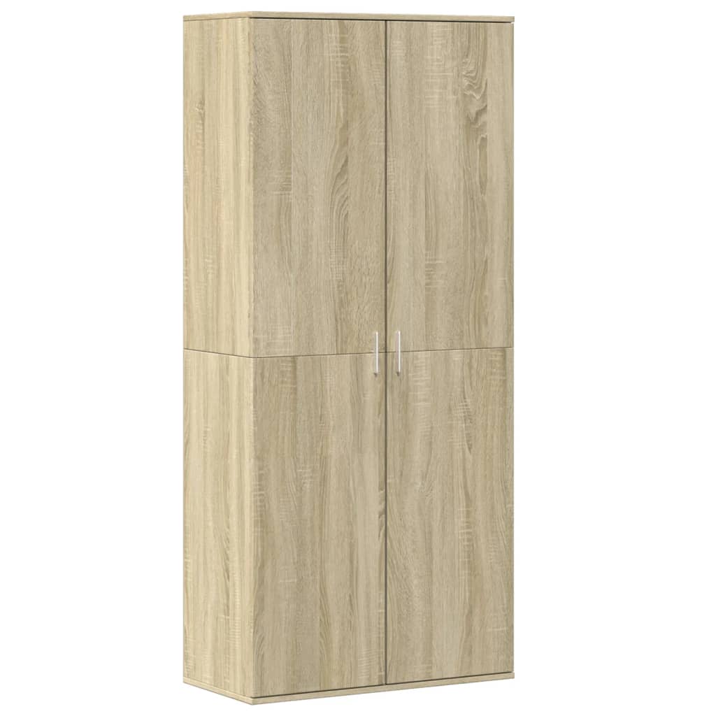 Scarpiera Rovere Sonoma 80x39x178 cm in Legno Multistrato - homemem39
