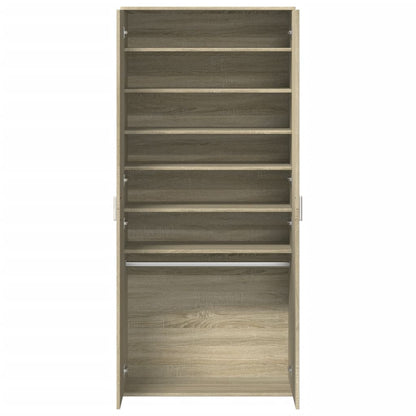 Scarpiera Rovere Sonoma 80x39x178 cm in Legno Multistrato | homemem39
