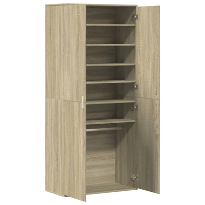 Scarpiera Rovere Sonoma 80x39x178 cm in Legno Multistrato - homemem39