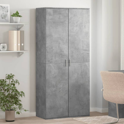 Scarpiera Grigio Cemento 80x39x178 cm in Legno Multistrato - homemem39