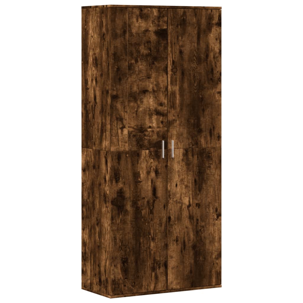 Scarpiera Rovere Fumo 80x39x178 cm in Legno Multistrato - homemem39