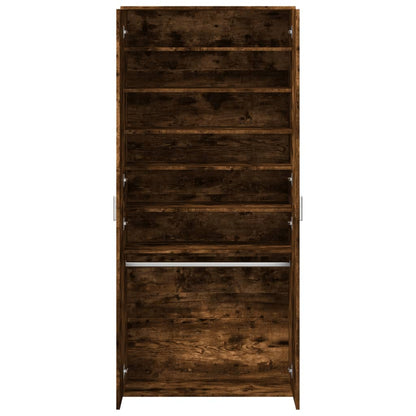 Scarpiera Rovere Fumo 80x39x178 cm in Legno Multistrato - homemem39