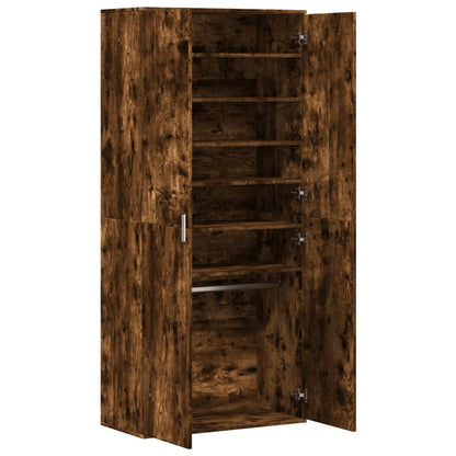Scarpiera Rovere Fumo 80x39x178 cm in Legno Multistrato - homemem39