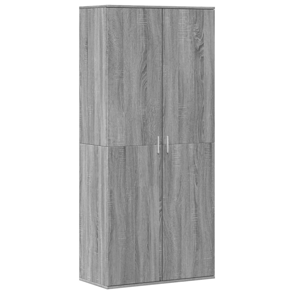 Scarpiera Grigio Sonoma 80x39x178 cm in Legno Multistrato - homemem39
